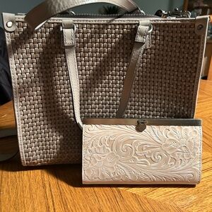 Patricia Nash Bag with Basket Weave Design